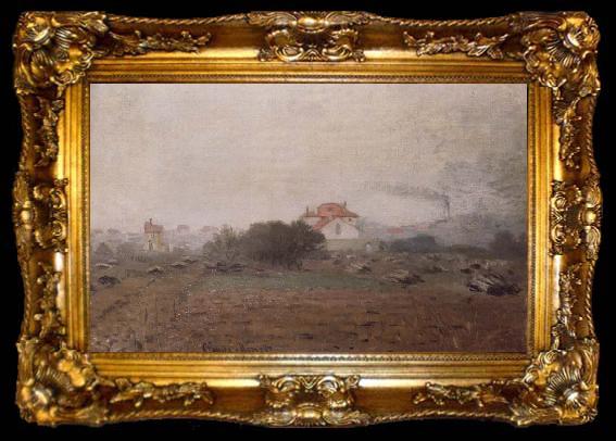 framed  Claude Monet Effet de Brouillard, ta009-2